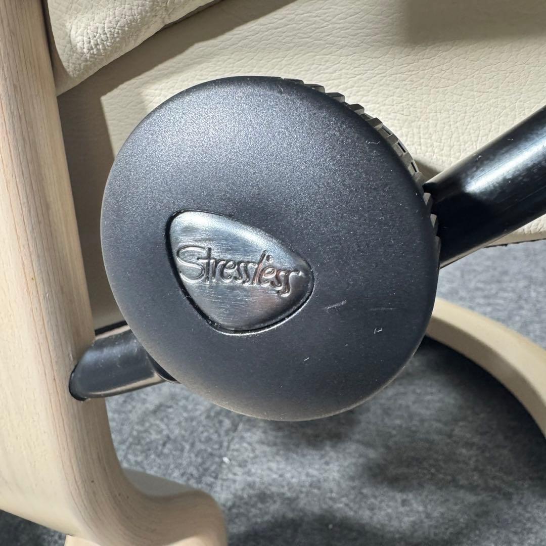 エコーネス ストレスレス チェア メイフェア クラシック 本革 白 d5173