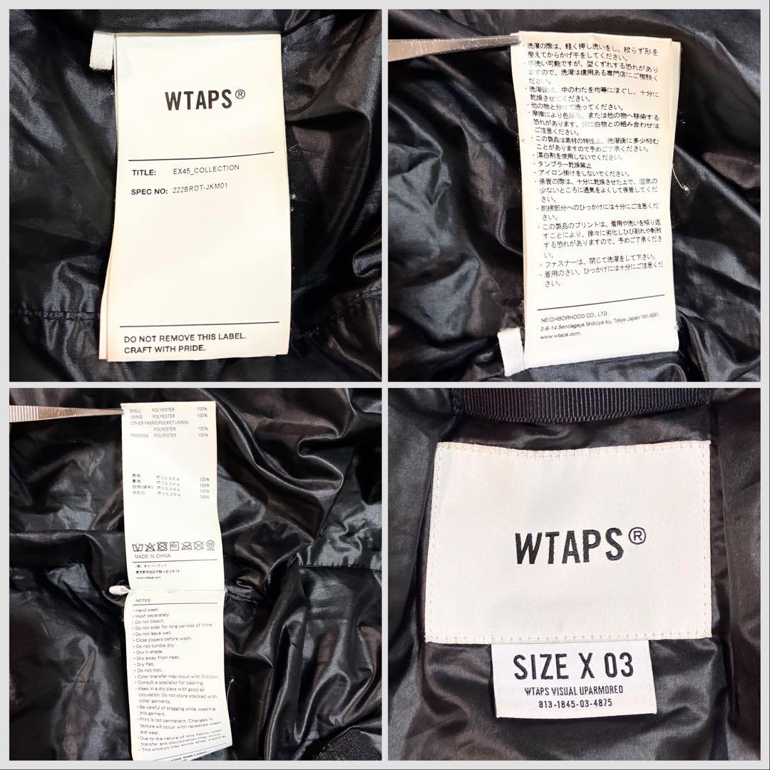 【WTAPS】 ダウンベスト 222BRDT-JKM01 ブラック 03