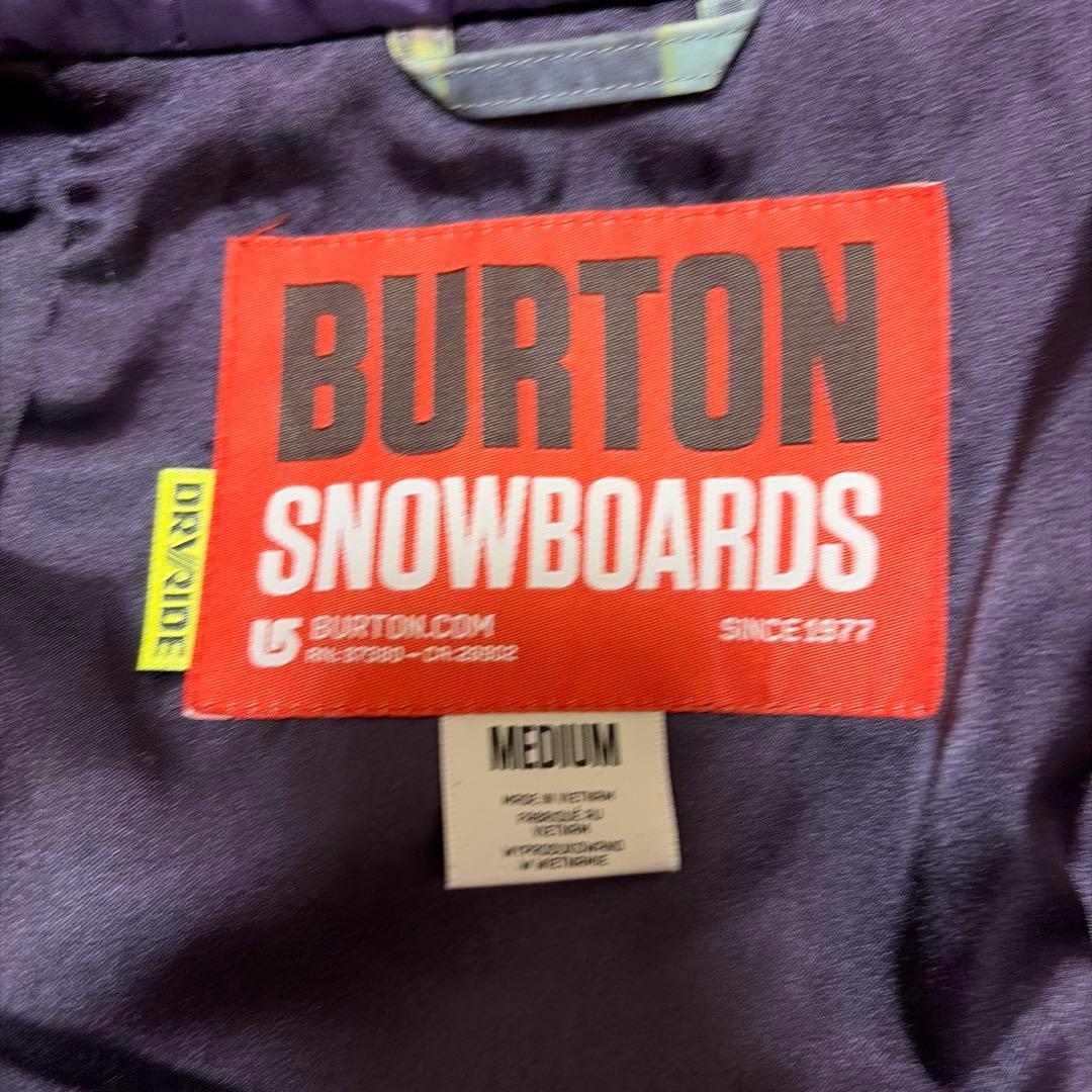 BURTON チェック柄 スノーボードジャケット