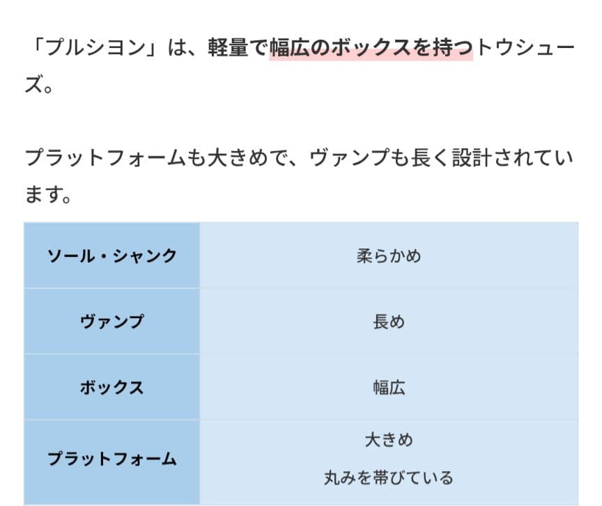 ［未使用］メルレ　プルシヨン トゥシューズ 14 (23.2)