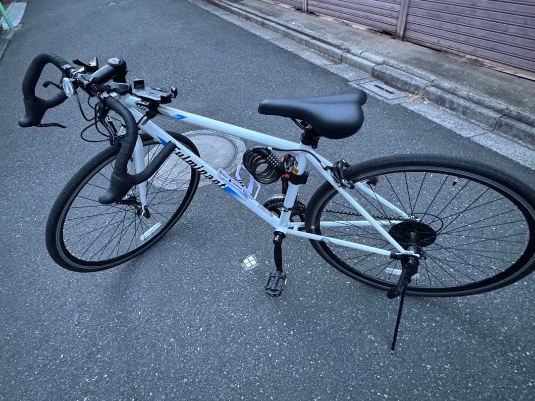 ホワイト ロードバイク 26インチ自転車