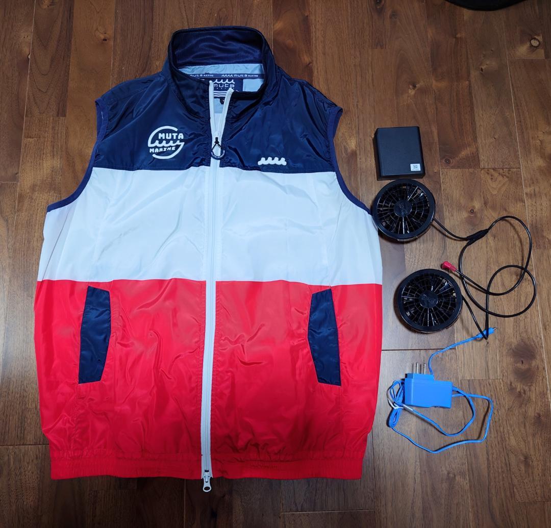 【美品】muta・ムータマリン　空調ベスト　メンズ　XL