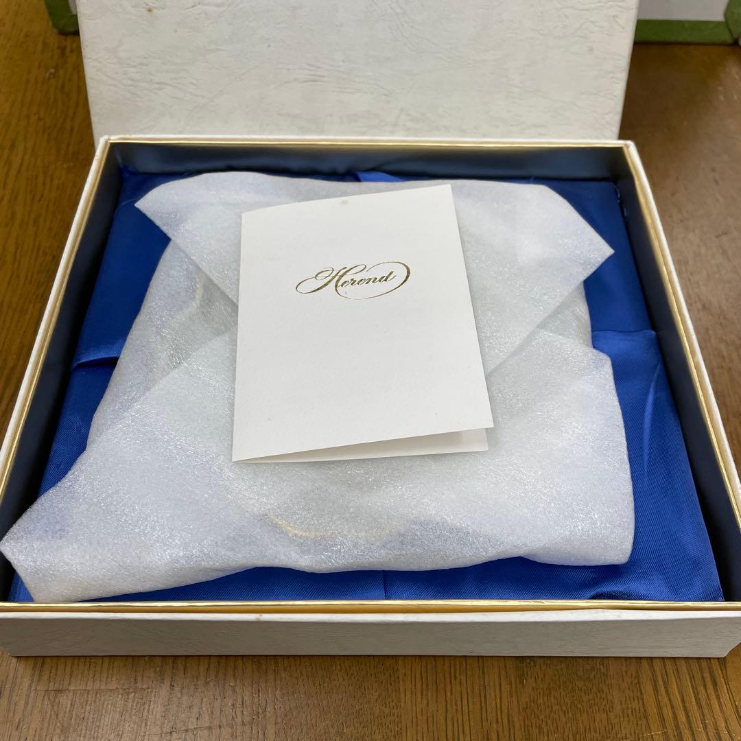 【新品未使用】HEREND アポニーグリーン 波型 小皿