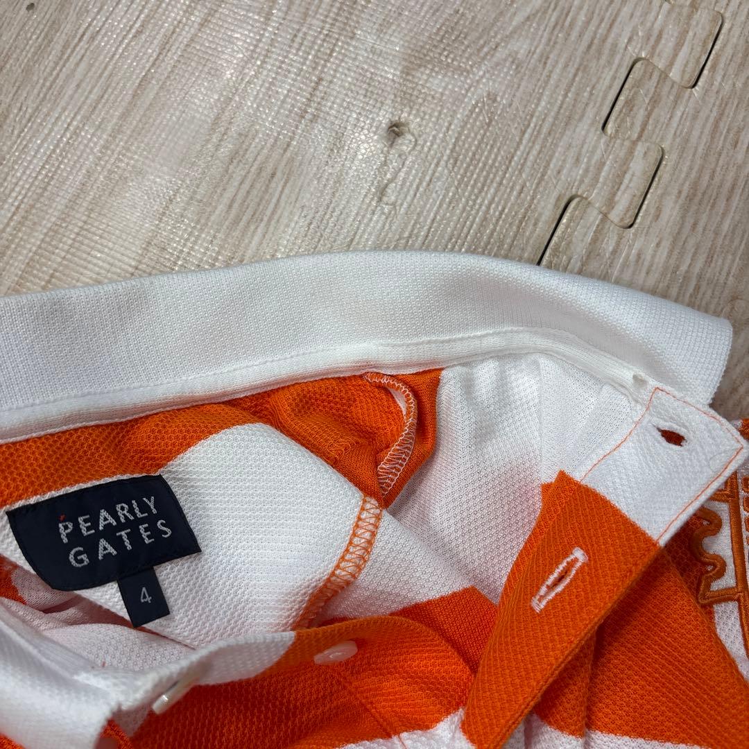 PEARLY GATES ボーダーポロシャツ