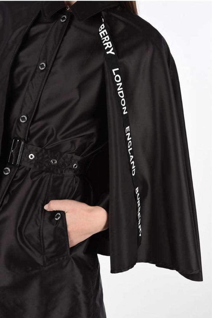 BURBERRY London England ケープコート ブラック