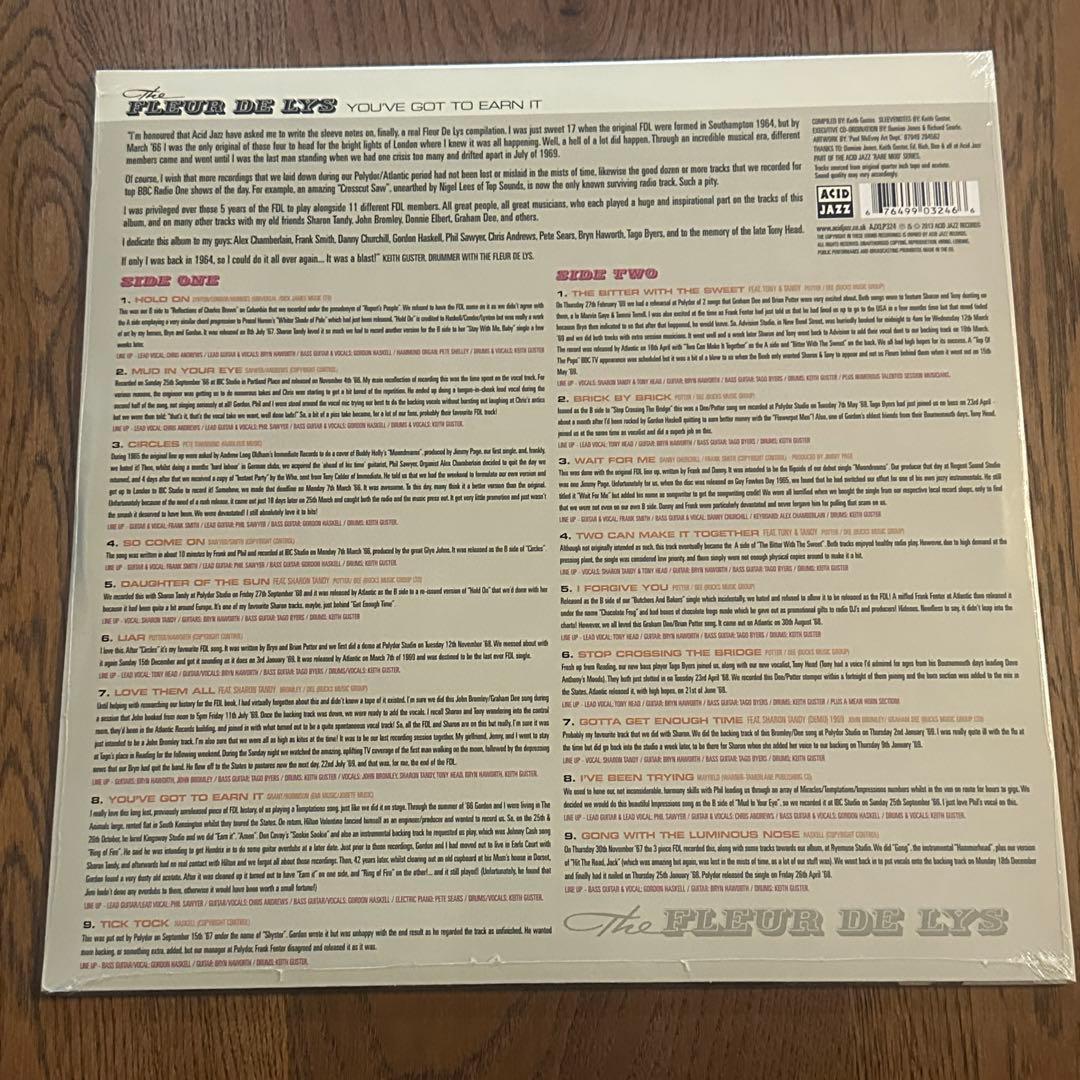 洋楽 The Fleur De Lys -You've Got to Earn It