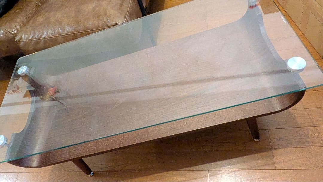 【ニトリ】ガラス センターテーブル ローテーブル