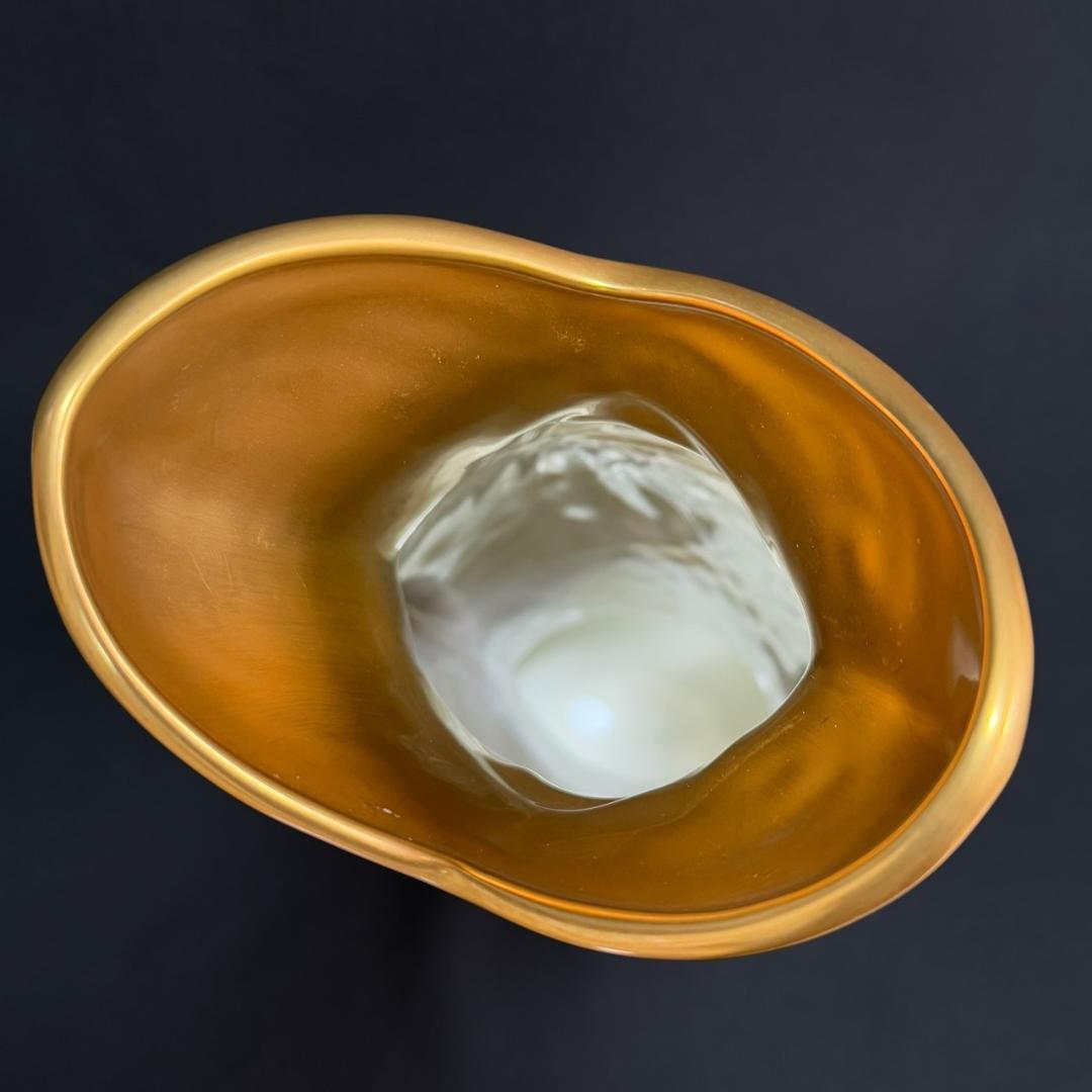 廃盤☆ナルミ エグゼクティブコレクション カンブリアシリーズ 花瓶 ゴールド 魚