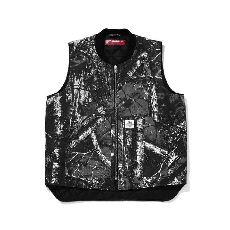 L BK HideandSeek　Camo Zip Work Vest　木村拓哉