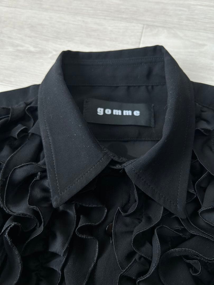 gomme ゴム フリルデザイン ブラウス