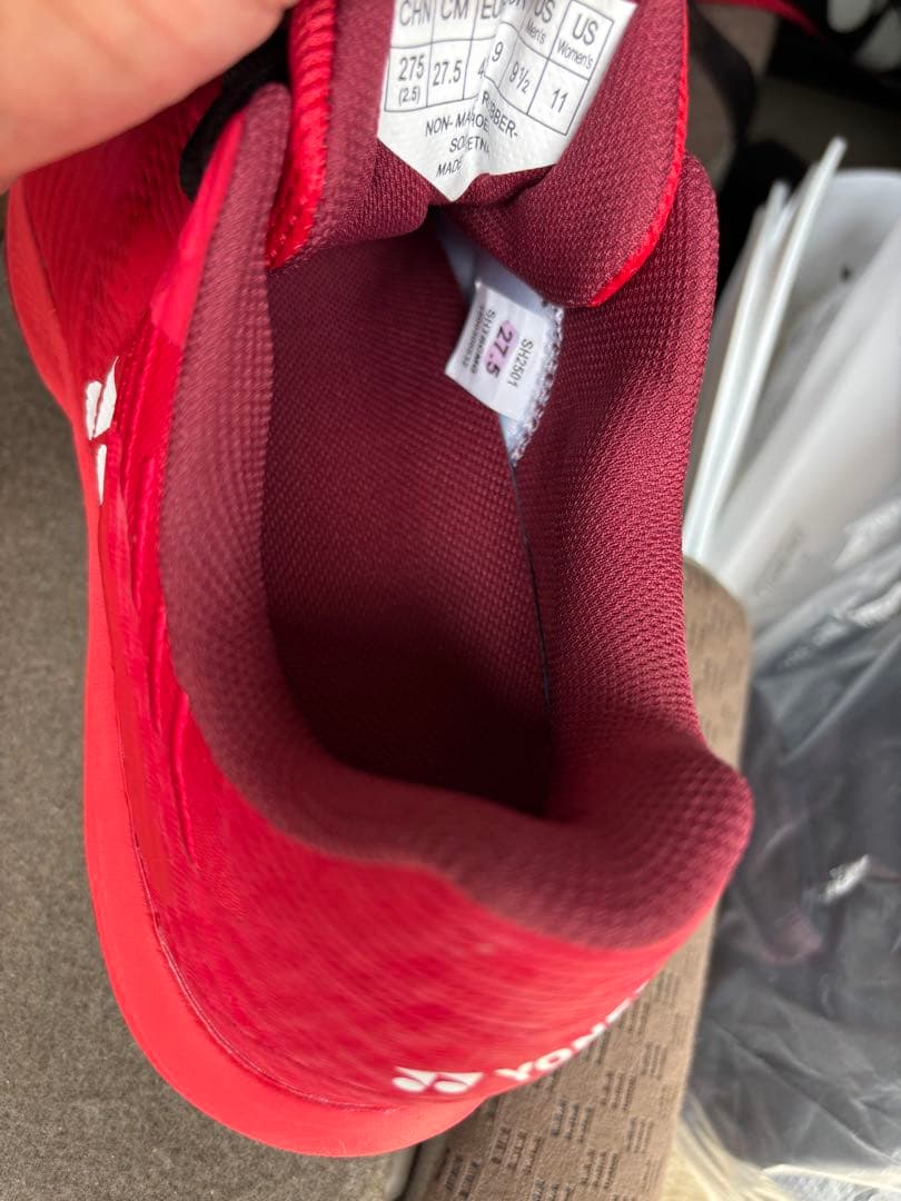 YONEX SONICAGE GCテニスシューズ レッド