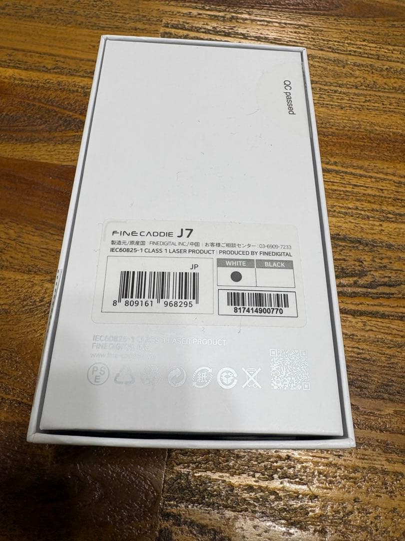 美品 ファインキャディ J7 mini レーザー距離計 ホワイト