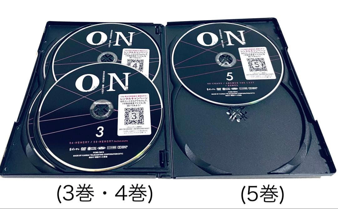 ON 異常犯罪捜査官 藤堂比奈子　【全5巻】　レンタル版DVD 全巻　波瑠