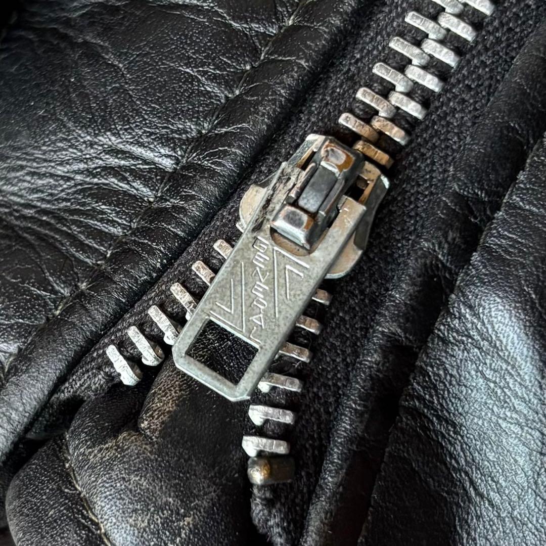 60s ヴィンテージ ステアハイドレザー シングルライダースジャケット 革ジャン