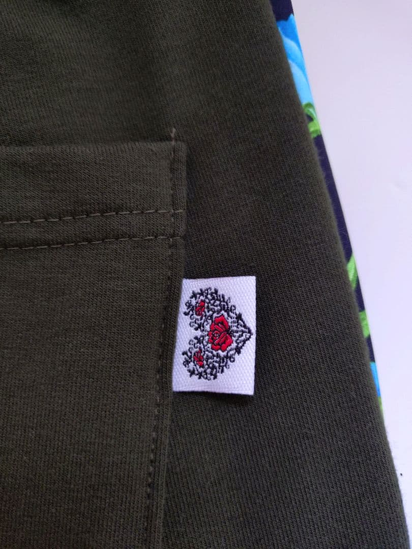 ミカランセ　サイド切替ロングギャングスターパンツ※アーミーグリーン