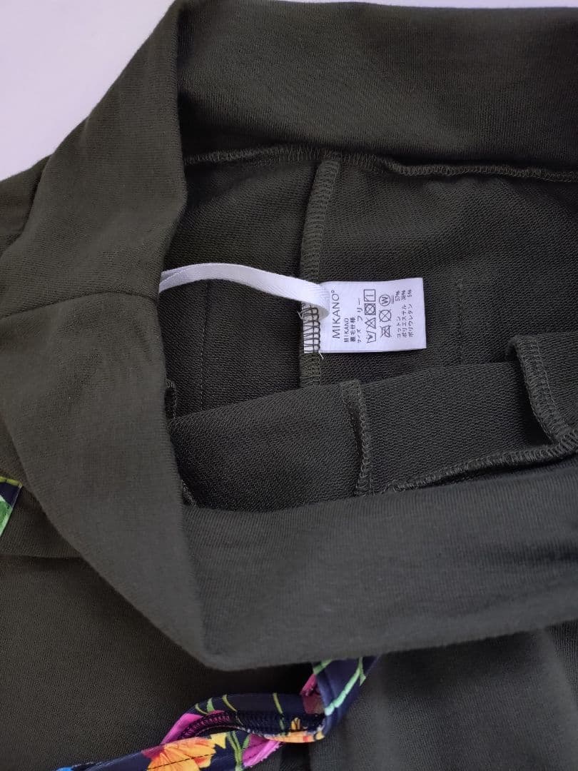 ミカランセ　サイド切替ロングギャングスターパンツ※アーミーグリーン