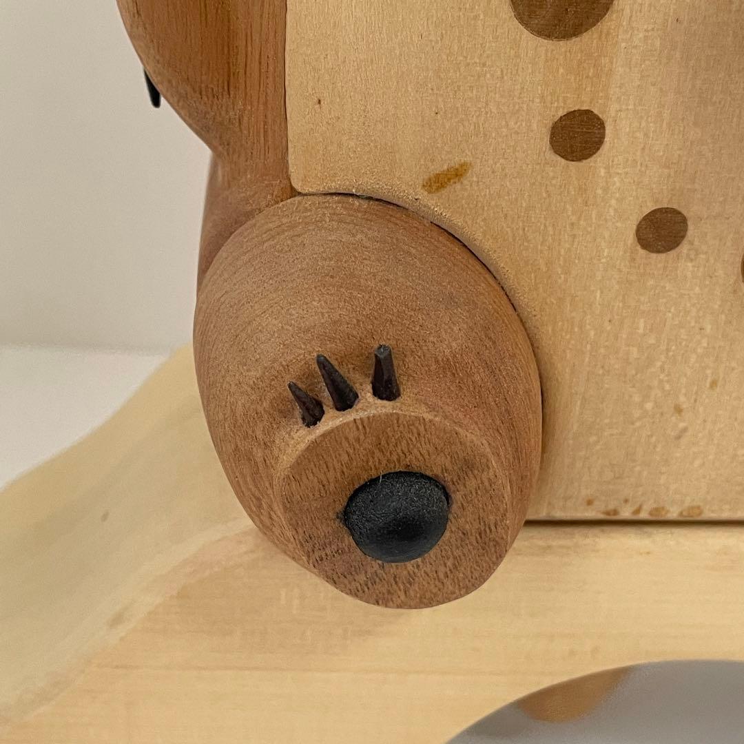 【 廃盤品 】トトロ 木製 時計 リズム時計工業 置き/掛け両用