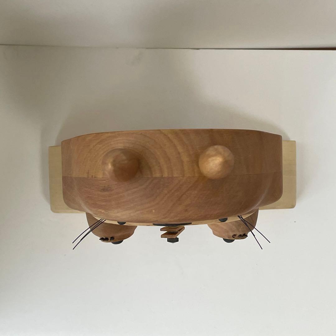 【 廃盤品 】トトロ 木製 時計 リズム時計工業 置き/掛け両用