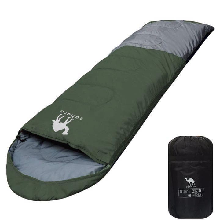 あったか 2点セット 寝袋 -15℃ シュラフ 封筒型 キャンプ 丸洗い 抗菌