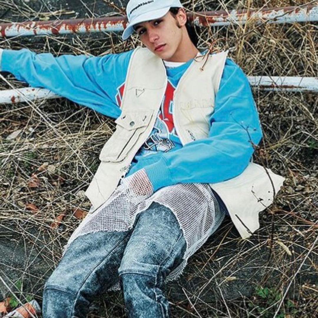 か*ち様 HOMME BOY 一点モノ　レザーベスト