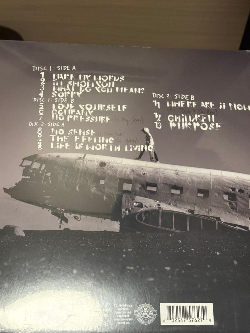 Justin Bieber Purpose レコード　vinyl