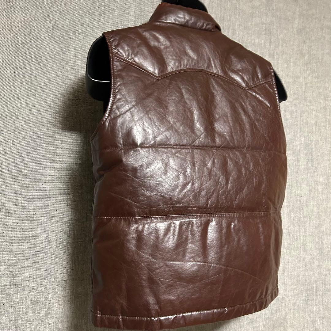 Haruf ハルフ　ホースレザーダウンベスト　馬革　ダウンベスト　Lサイズ