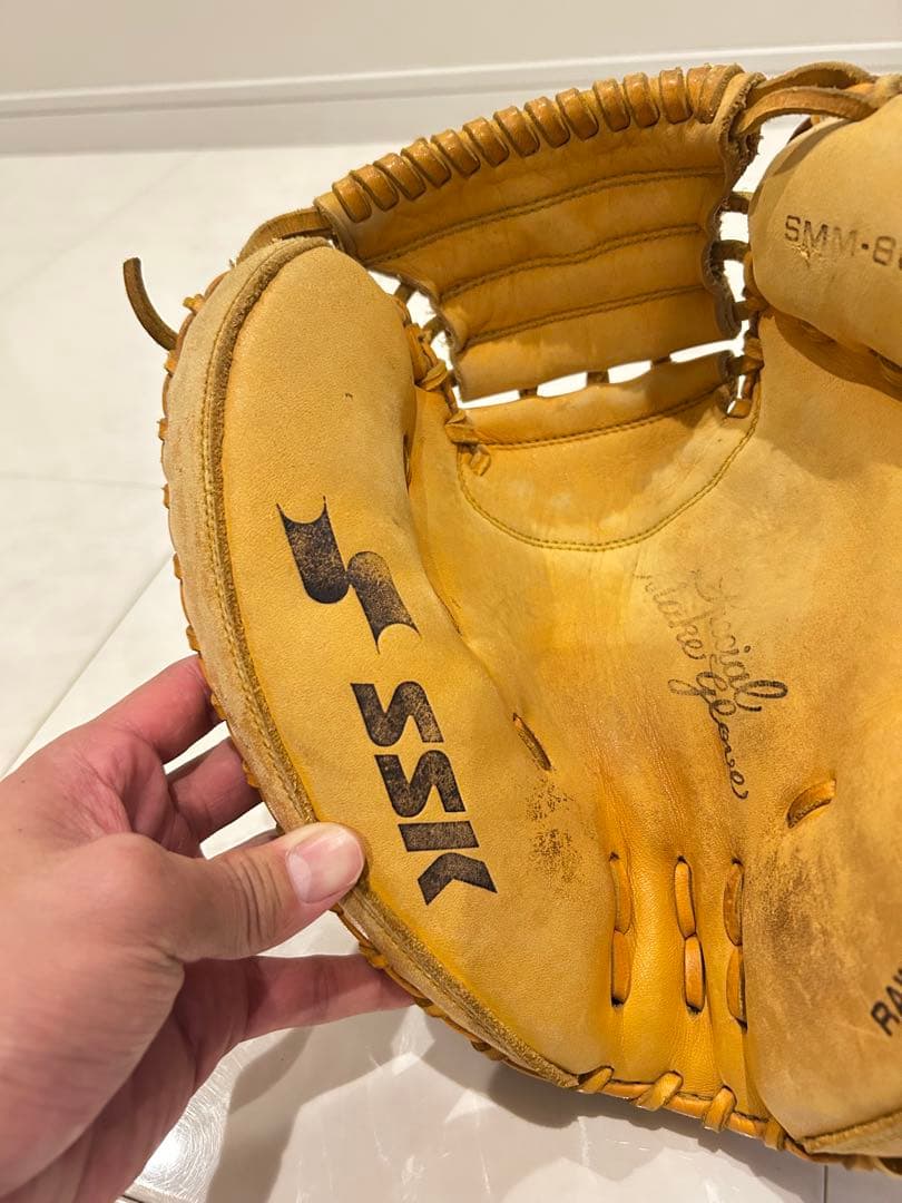 SSK SMM-800 X キャッチャーミット オレンジ　イエロー