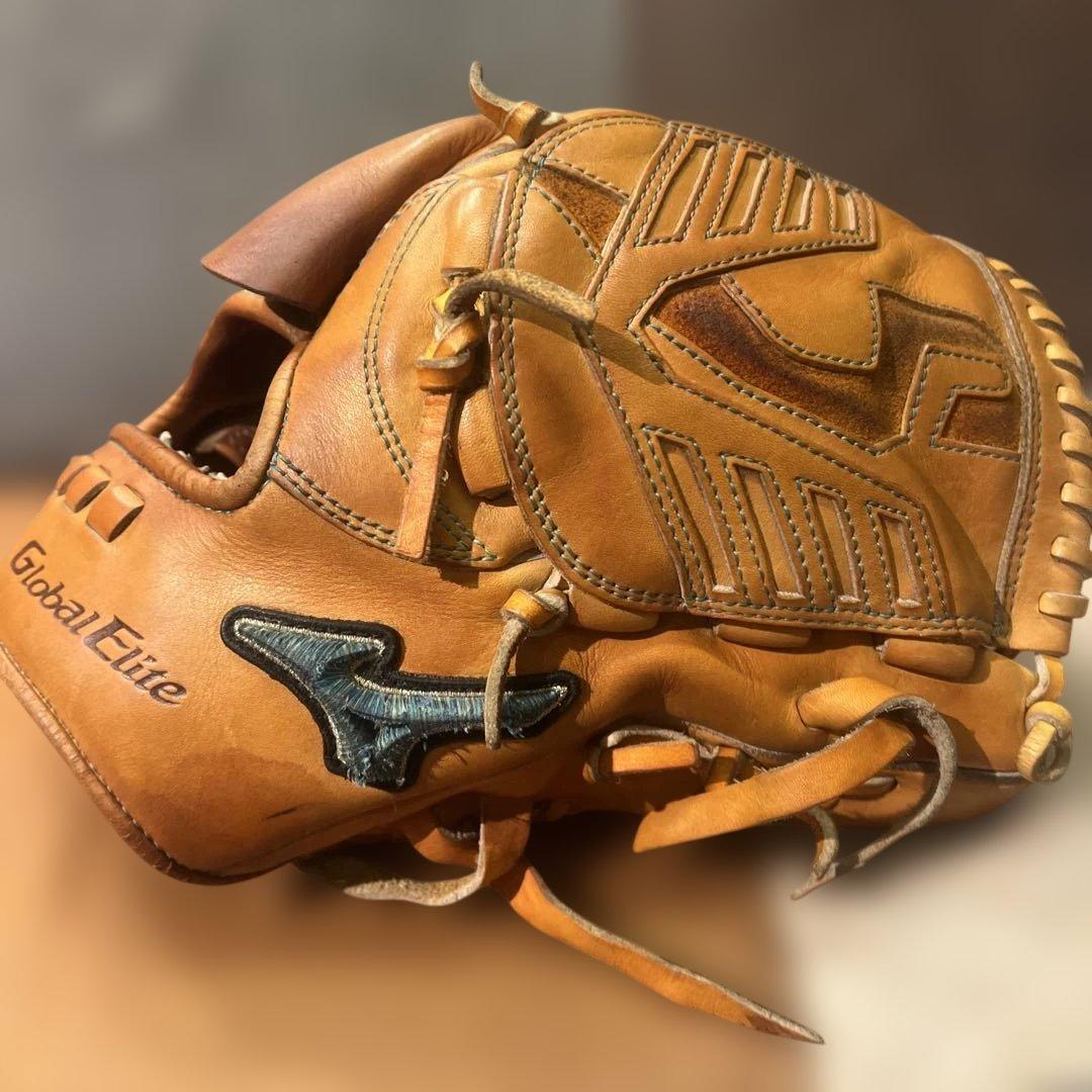 ミズノ軟式・硬式グローブ　ダイバーシティーブルー菅野モデル投手用　出品取消し予定