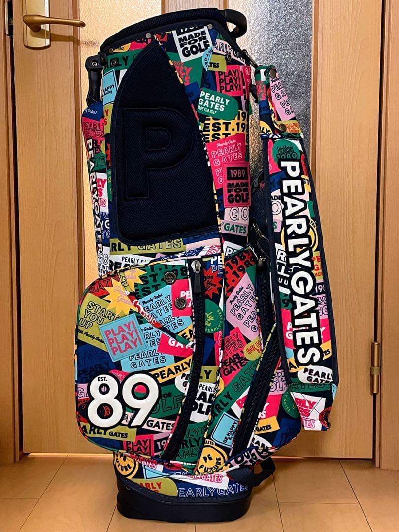 【女性使用品】パーリーゲイツ★希少デザイン★スタンドキャディバッグ★ゴルフバッグ