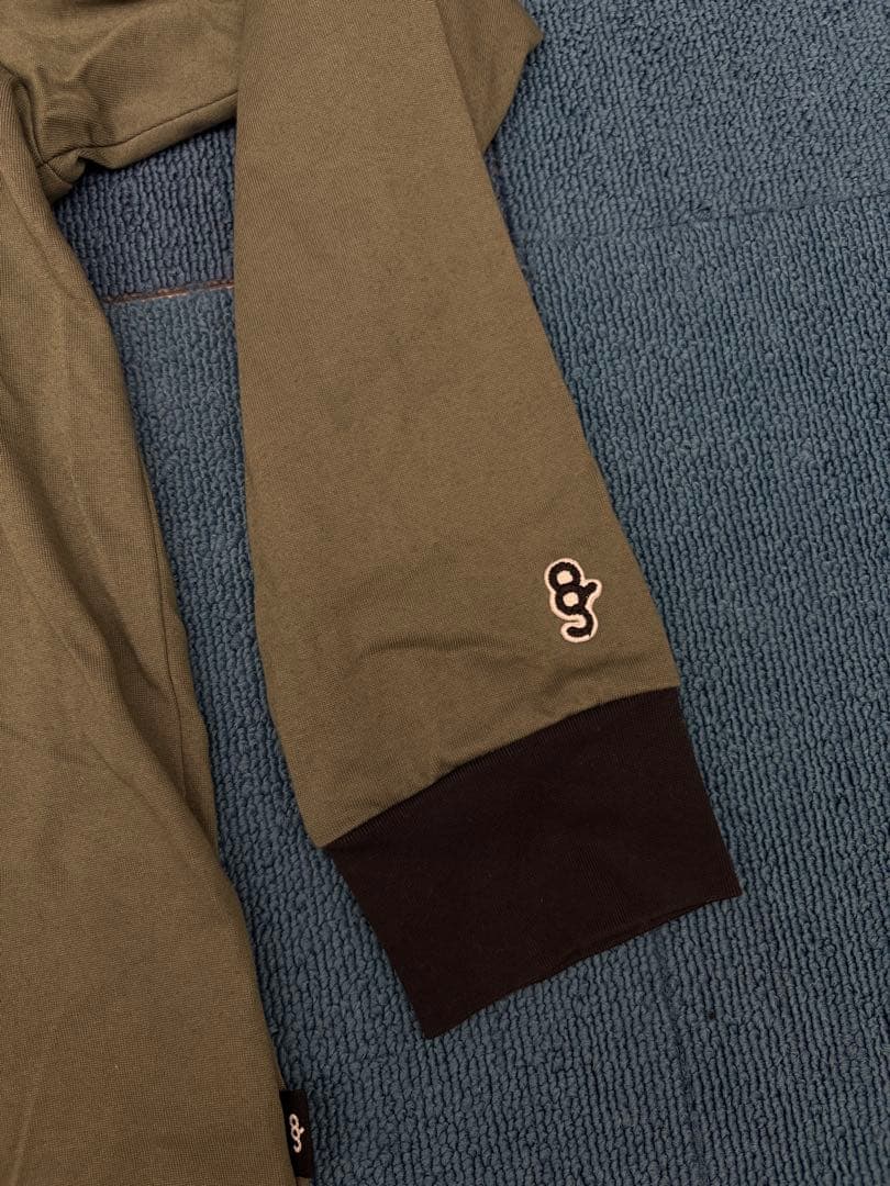 メンズウェア 8G SHOOT BOX LOGO MOCK NECK TEE KHAKI L