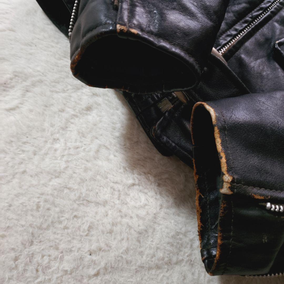 60s sears ライダース servalジップ 雰囲気抜群 ダブル USA製