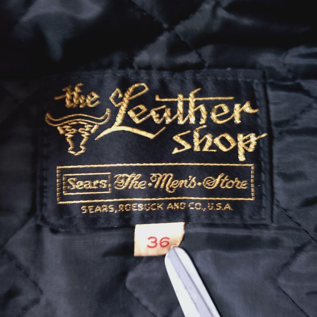 60s sears ライダース servalジップ 雰囲気抜群 ダブル USA製