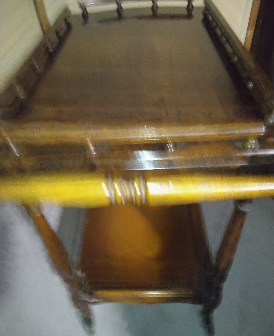 オールドカリモク古いkarimokuワインキャスターワゴン