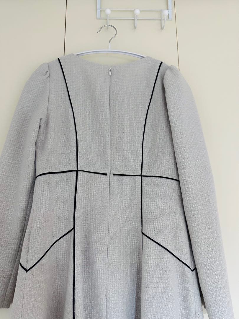 PROPORTION BODY DRESSING ツイードパイピングワンピースM