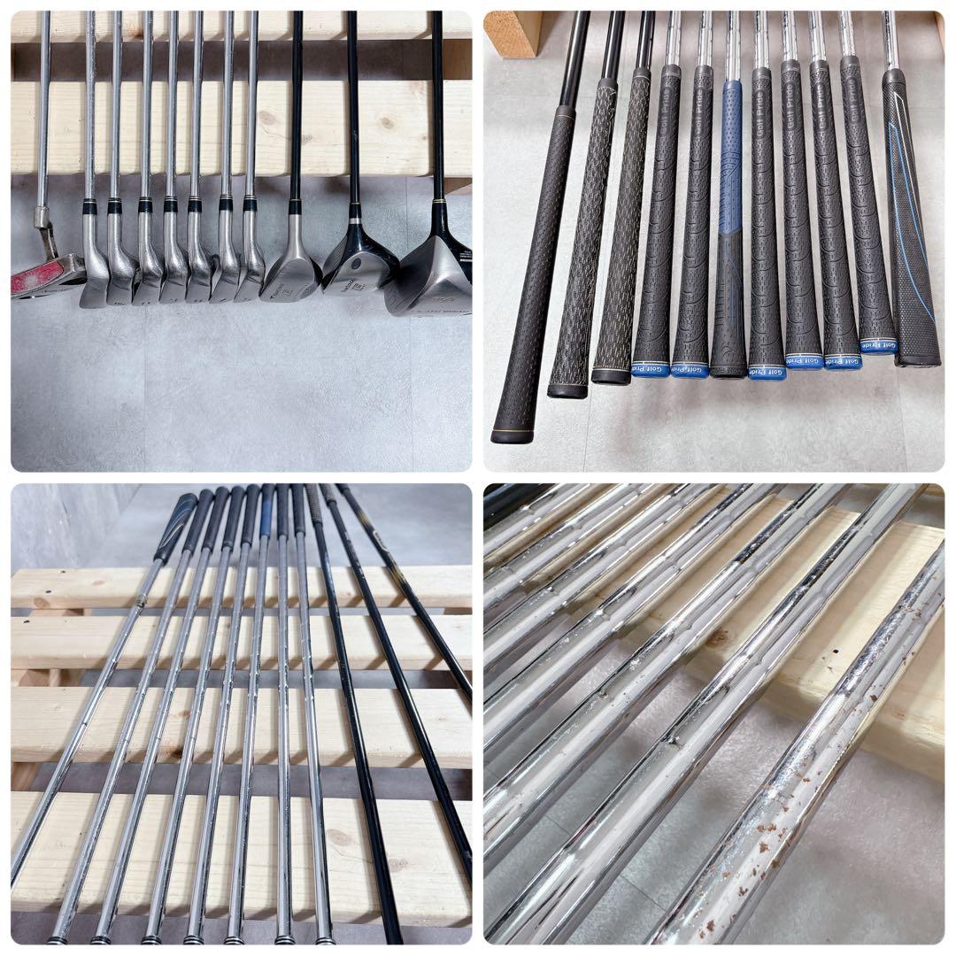 V810 ツアーステージ メンズ ゴルフ クラブ フルセット エナメル 赤 男性