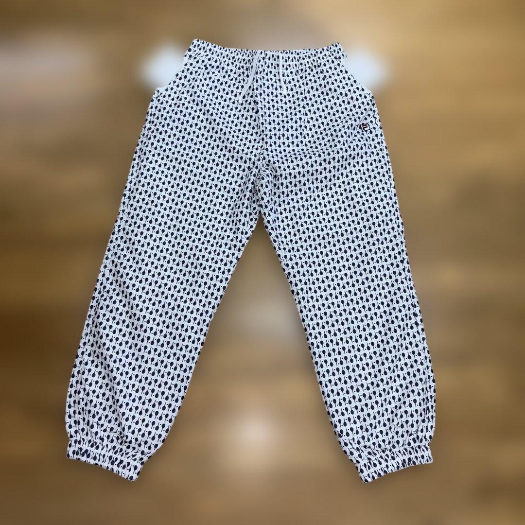 FILA テニスラケット柄 ジップアップジャケット、 パンツセット