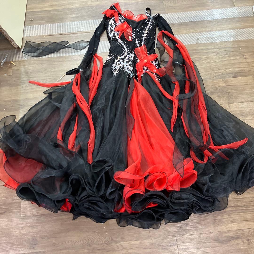 3.4 社交ダンス 競技会 デモ用 ドレス モダン スタンダード Mサイズ