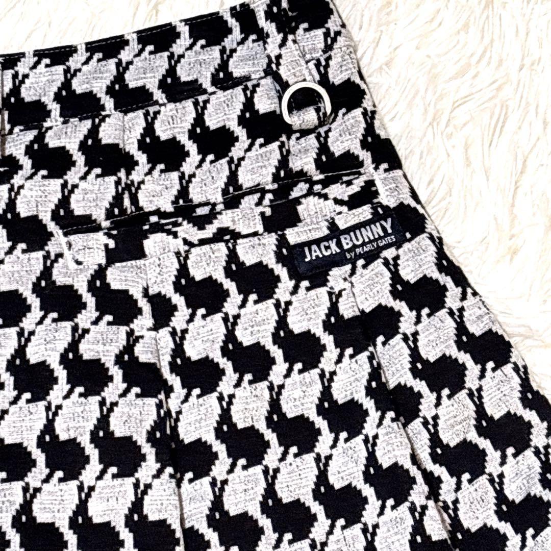 美品 ジャックバニー スカート 総柄 うさぎ ゴルフウェア レディース 2