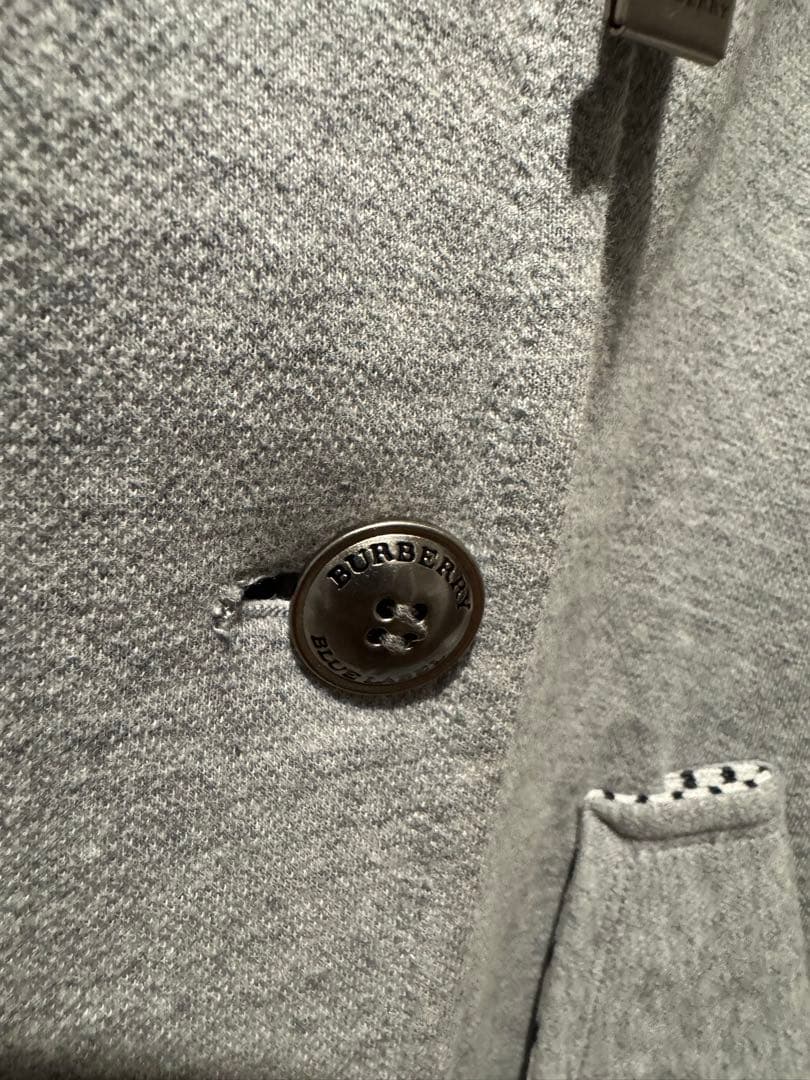 バーバリーブルーレーベル　裏地ボーダーポンチョコート