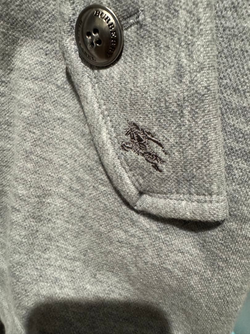 バーバリーブルーレーベル　裏地ボーダーポンチョコート