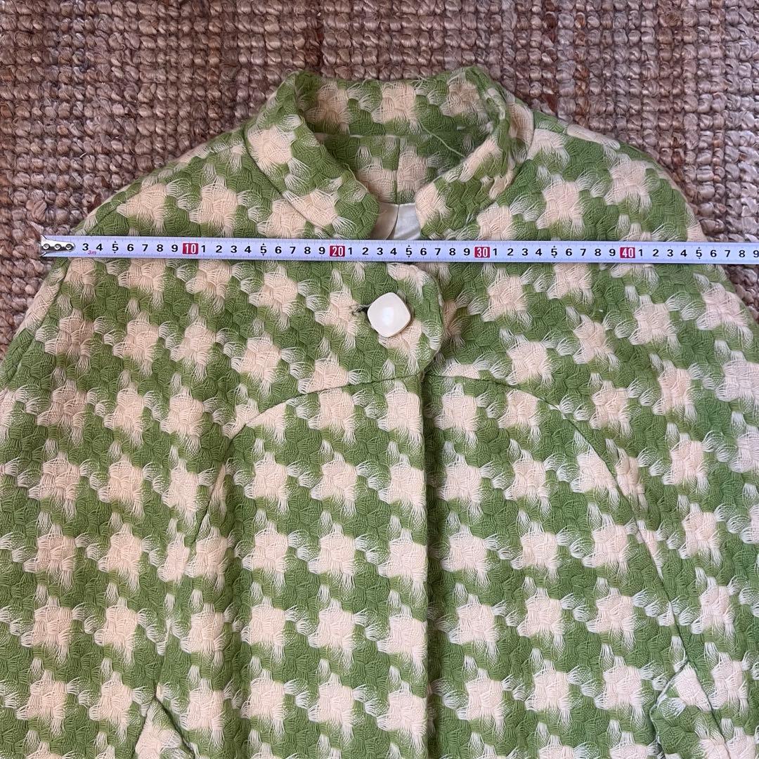 ヴィンテージBerger Swartz 千鳥格子柄　ケープコート　vintage