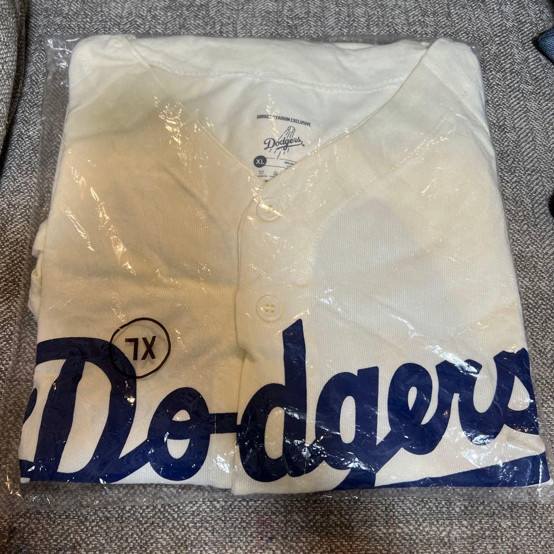 【未使用品】ドジャース - ジャッキー・ロビンソン・デー ユニフォーム XL