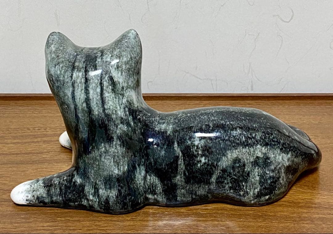 サイズ3　ウィンスタンレイキャット　ケンジントンキャット　サバトラ猫　貫入無し❣️