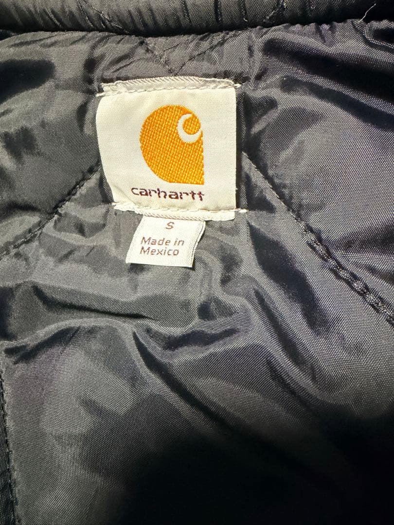 カーハート ベスト ダック ブラック S Carhartt キルティング 美品