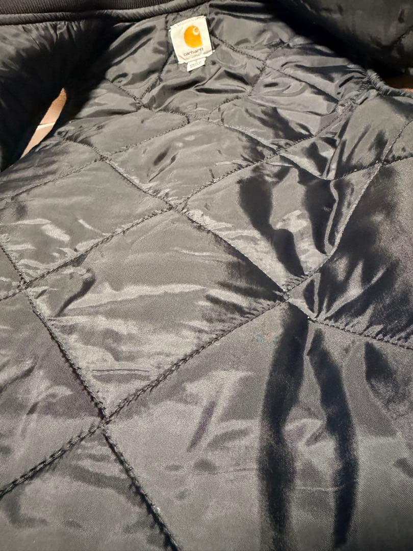 カーハート ベスト ダック ブラック S Carhartt キルティング 美品