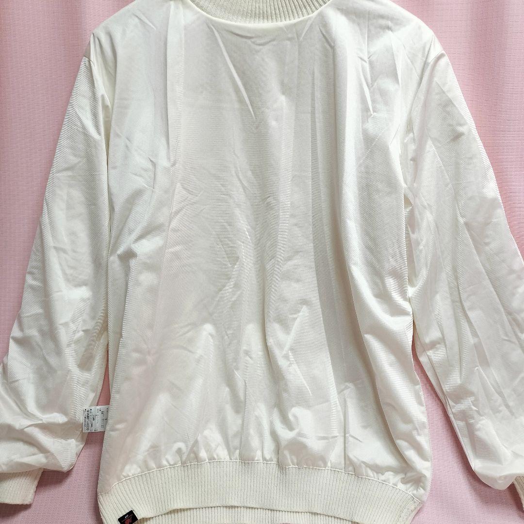 防風裏地 ニット NewBalance ホワイト セーター ゴルフウエア