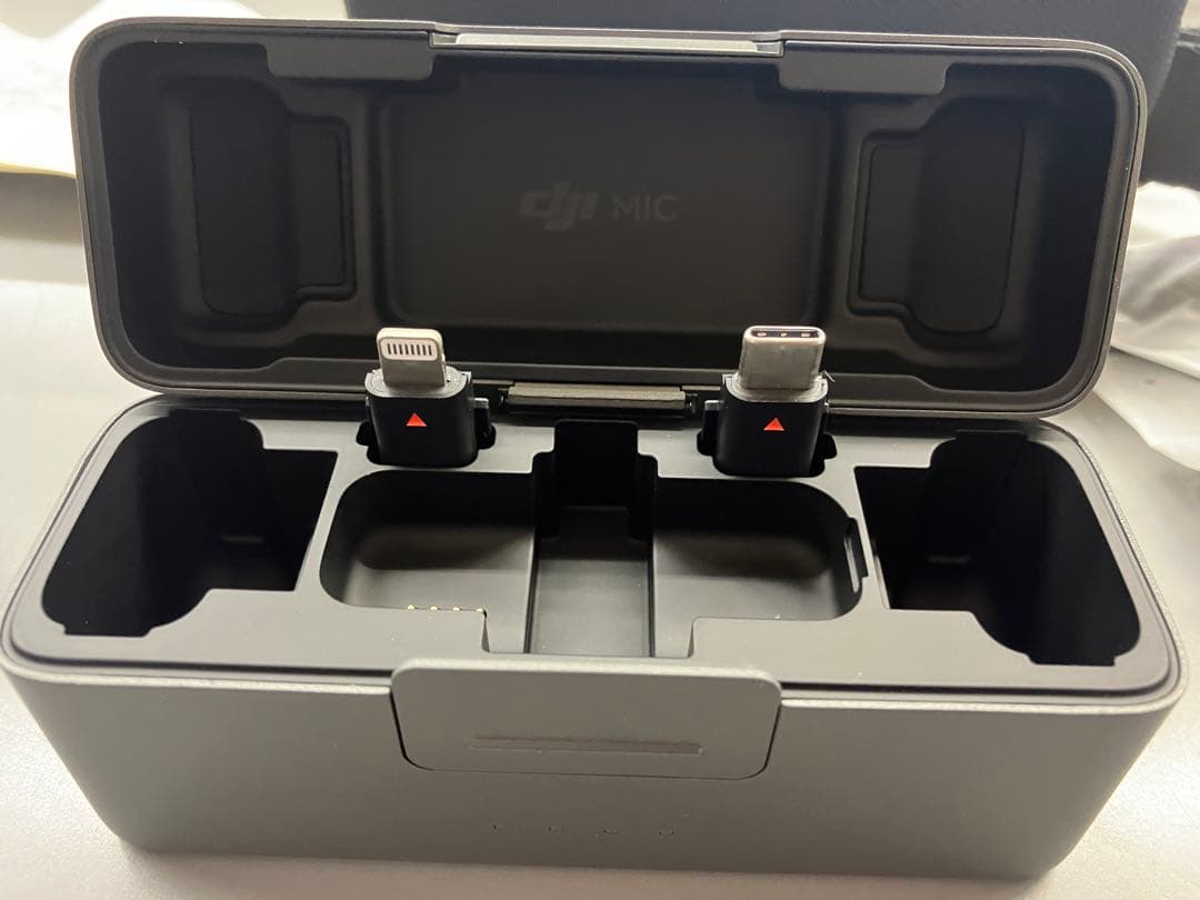 DJI Mic 2 セット【美品】別売ピンマイク2本＋ポーチ付／動作確認済