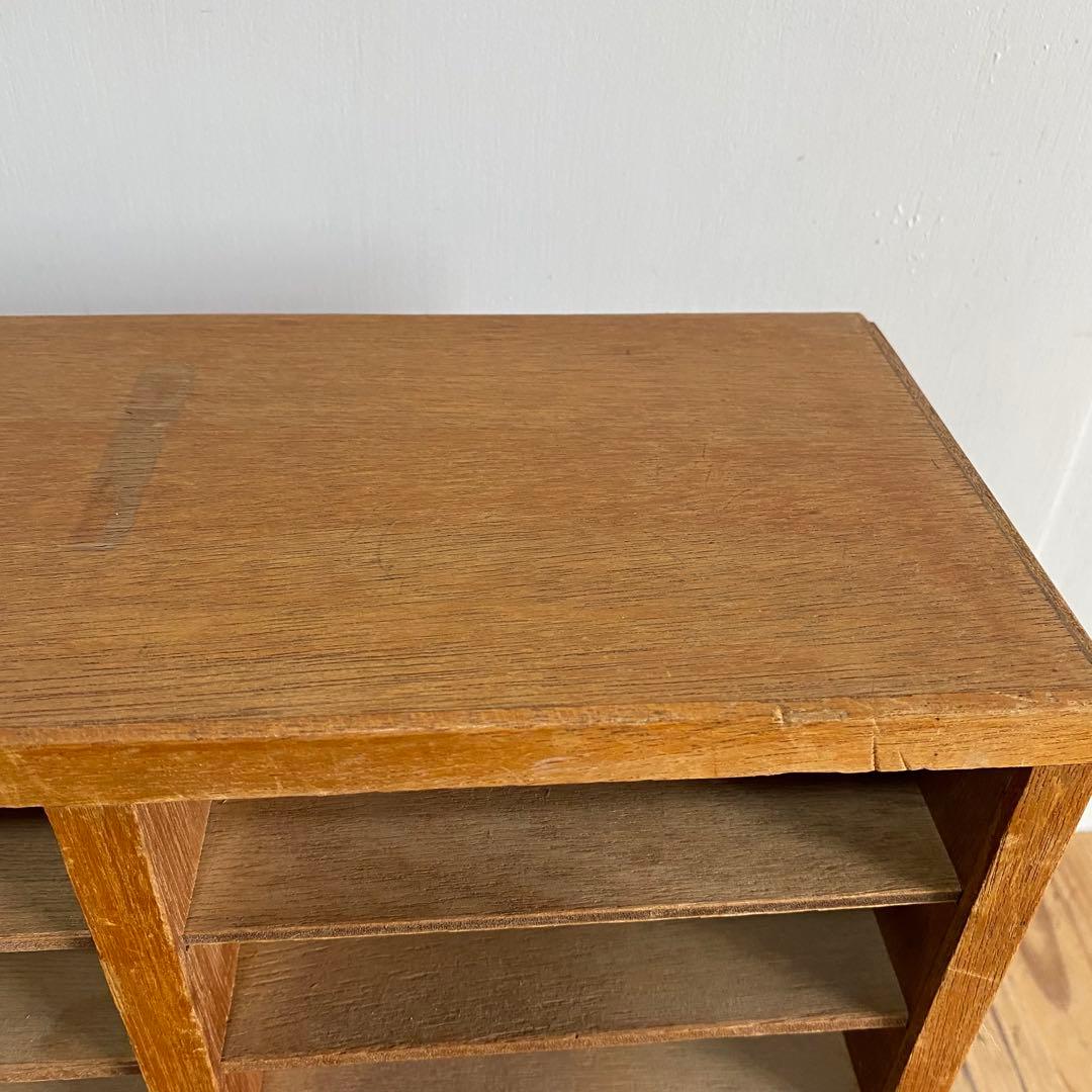 ヴィンテージ 木製 書類棚 カルテ棚 仕切り棚 レトロ z932