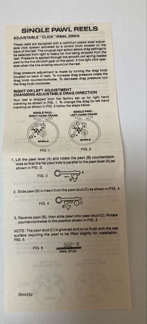 LLBean ANGLER-1 エルエルビーン アングラー 1番 フライリール