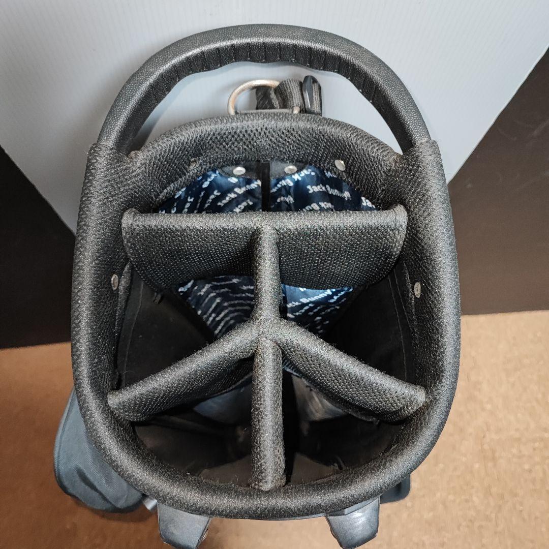 美品 ジャックバニー スタンド式キャディバッグ 黒 ブラック うさぎ